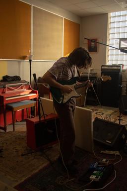 charlie playing guitar